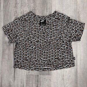 Nike JDI Just Do It Anniversary all over print crop top